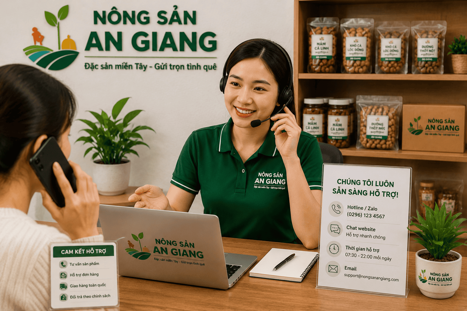 Về Nông Sản An Giang – Đặc sản An Giang, nông sản miền Tây chất lượng 2 Hỗ trợ khách hàng tại Nông Sản An Giang