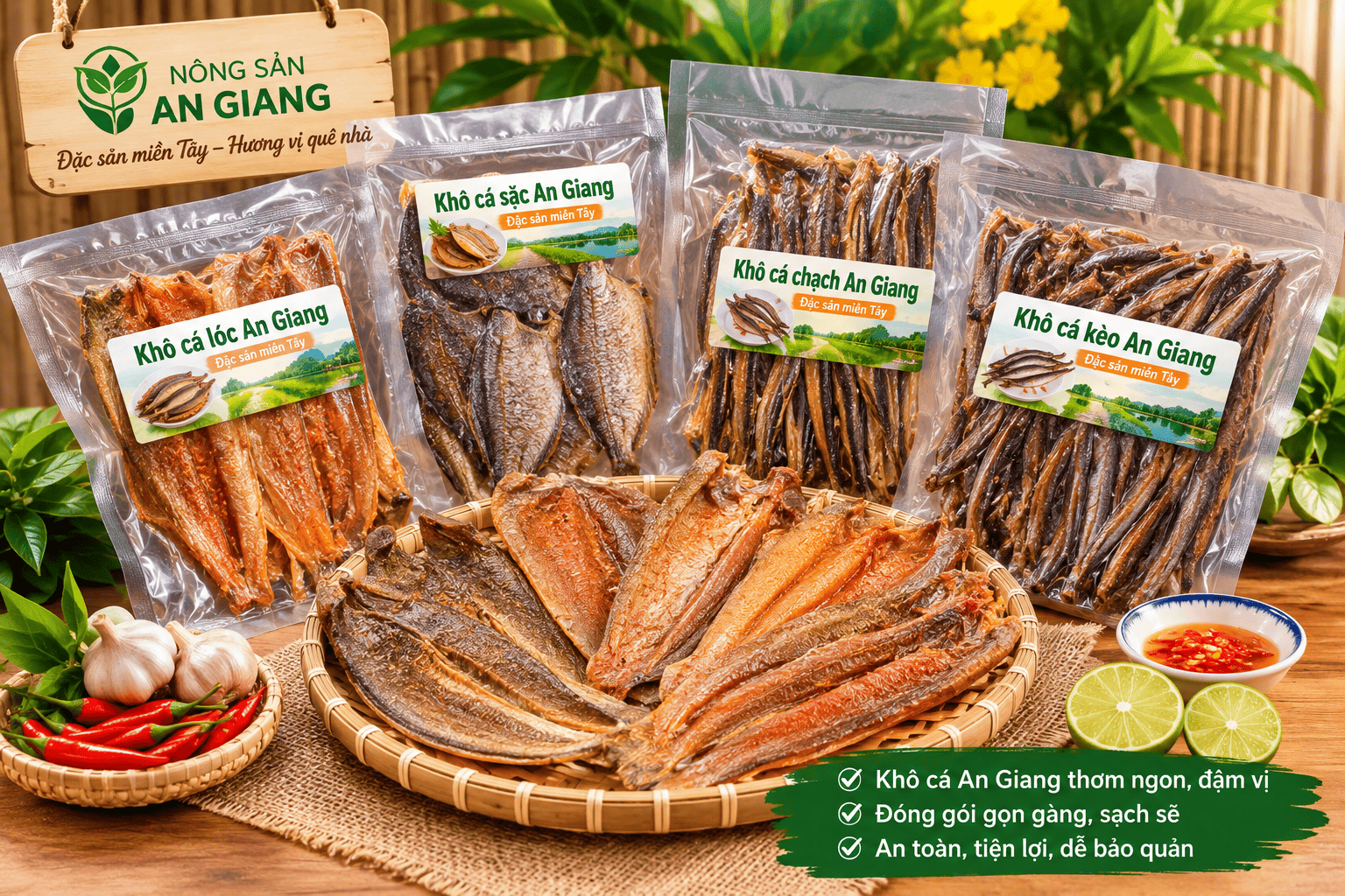 Giới thiệu Nông Sản An Giang – Đặc sản miền Tây gần gũi trong từng sản phẩm 6 cac loai kho ca an giang 2