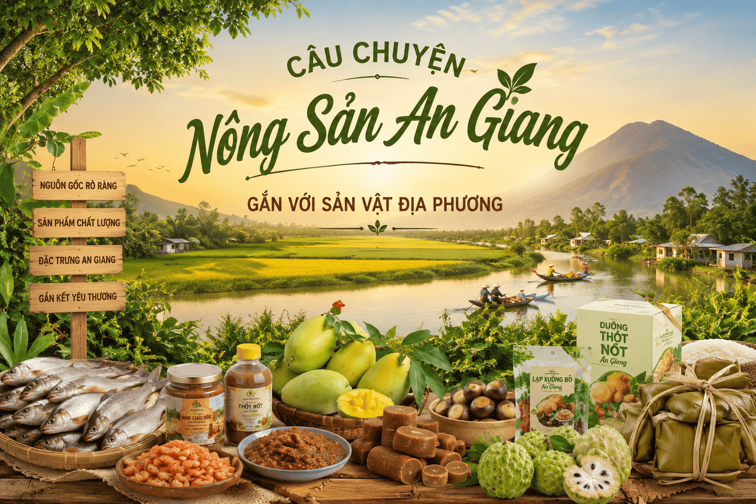 Câu chuyện Nông Sản An Giang – Từ sản vật địa phương đến lựa chọn cho mỗi gia đình 3 Câu chuyện Nông Sản An Giang gắn với sản vật địa phương