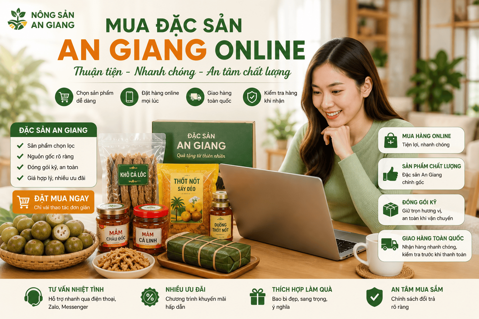 Lựa chọn đặc sản An Giang phù hợp với nhu cầu sử dụng