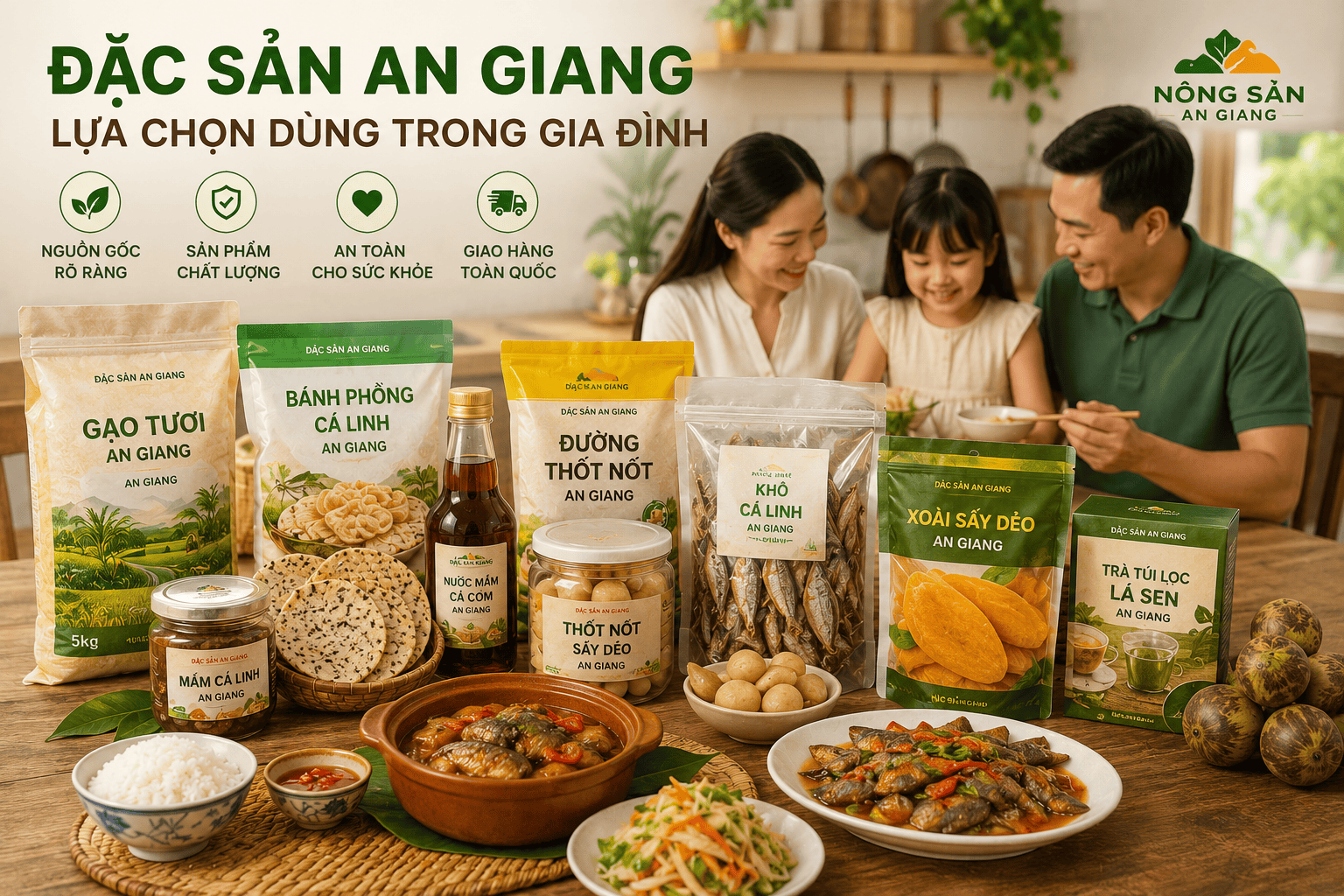 Đặc sản An Giang lựa chọn dùng trong gia đình