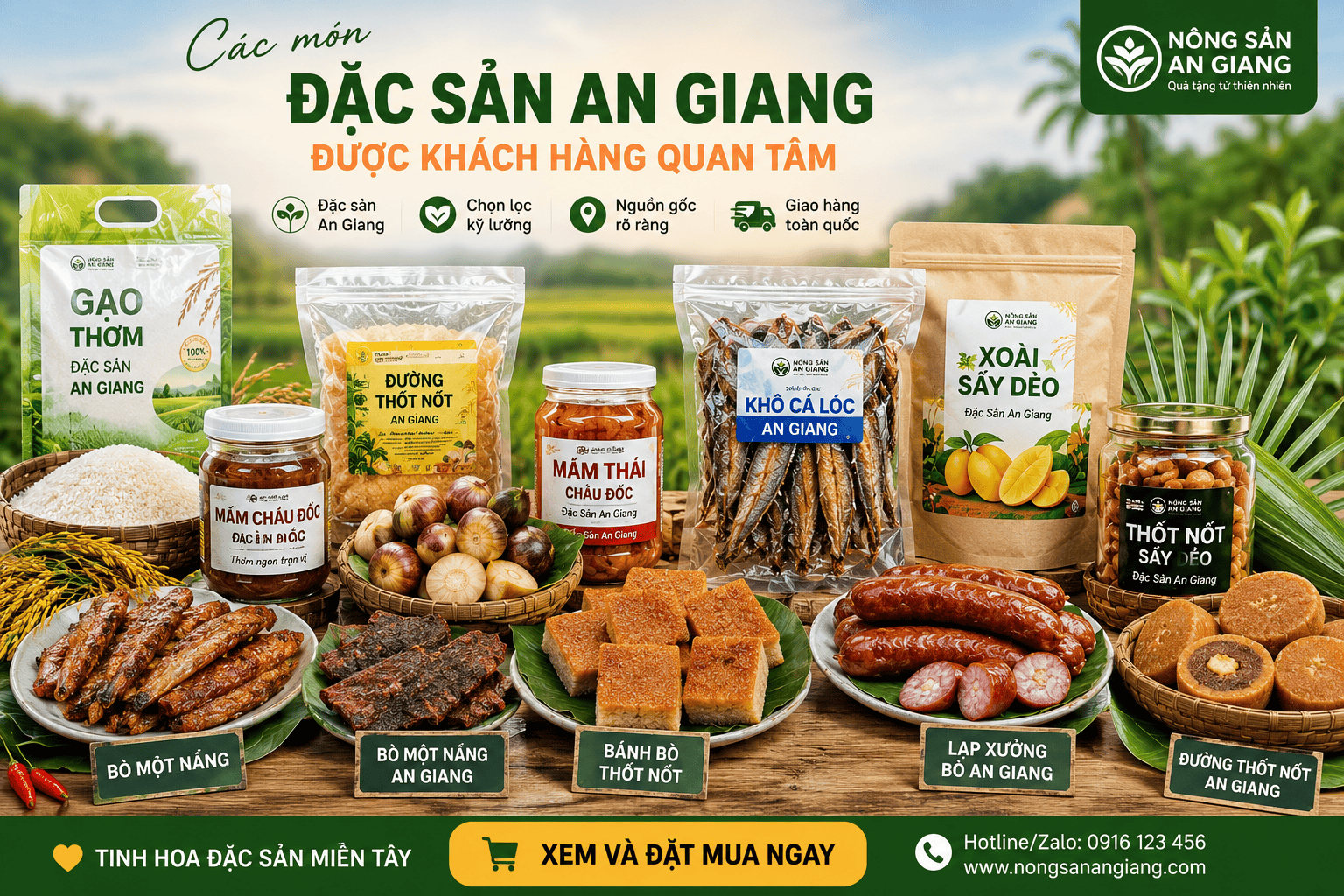 Sản Phẩm Đặc Sản Yêu Thích – Gợi Ý Đặc Sản An Giang Dễ Chọn Mua 7 Các món đặc sản An Giang được khách hàng quan tâm