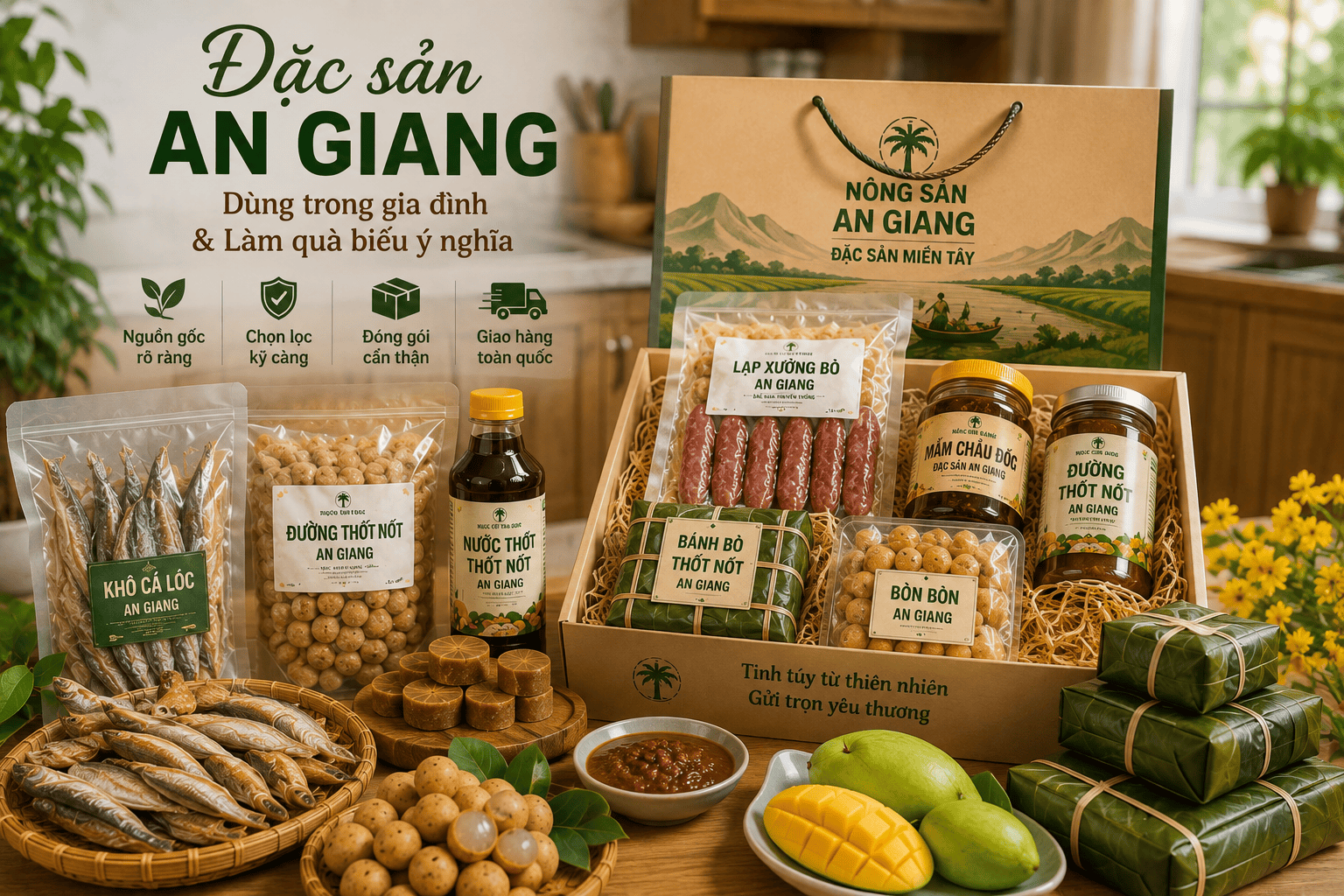 Câu chuyện Nông Sản An Giang – Từ sản vật địa phương đến lựa chọn cho mỗi gia đình 4 Đặc sản An Giang dùng trong gia đình và làm quà