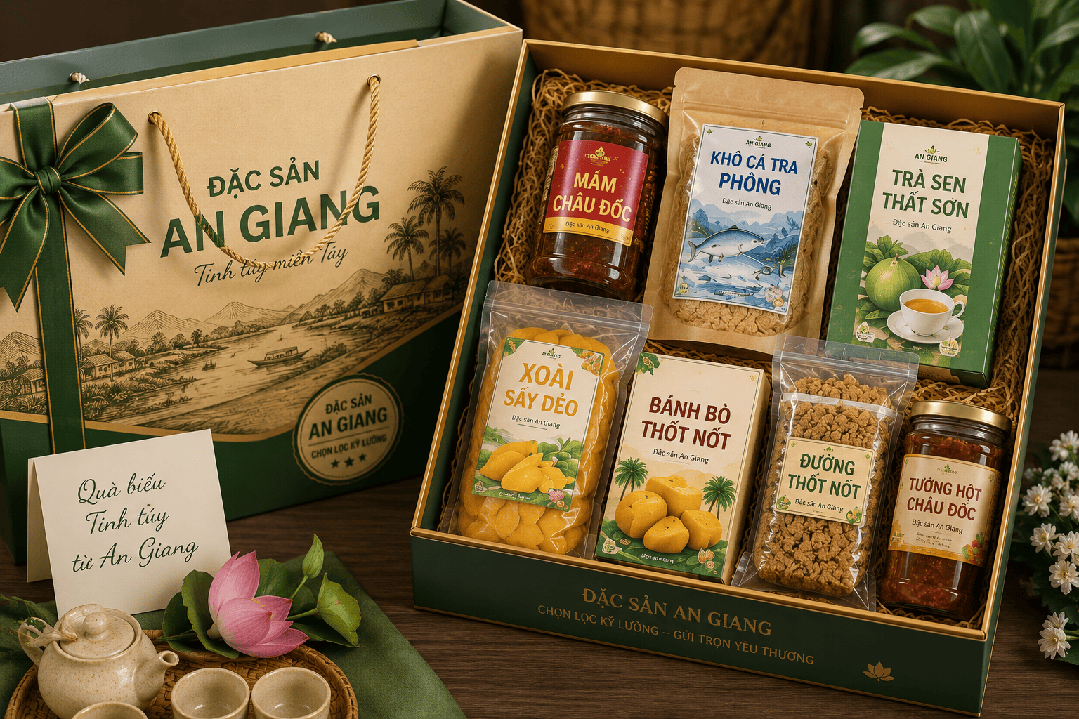 Hỏi đáp mua đặc sản An Giang: Những điều cần biết trước khi đặt mua 4 Đặc sản An Giang đóng gói phù hợp làm quà biếu
