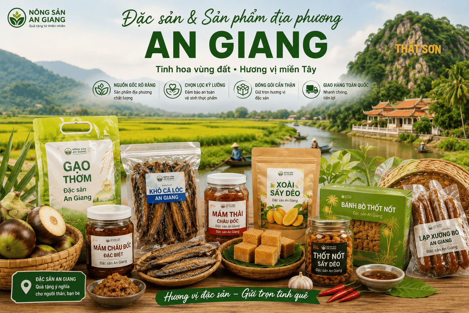 Sản Phẩm Đặc Sản Yêu Thích – Gợi Ý Đặc Sản An Giang Dễ Chọn Mua 5 Đặc sản và sản phẩm địa phương An Giang