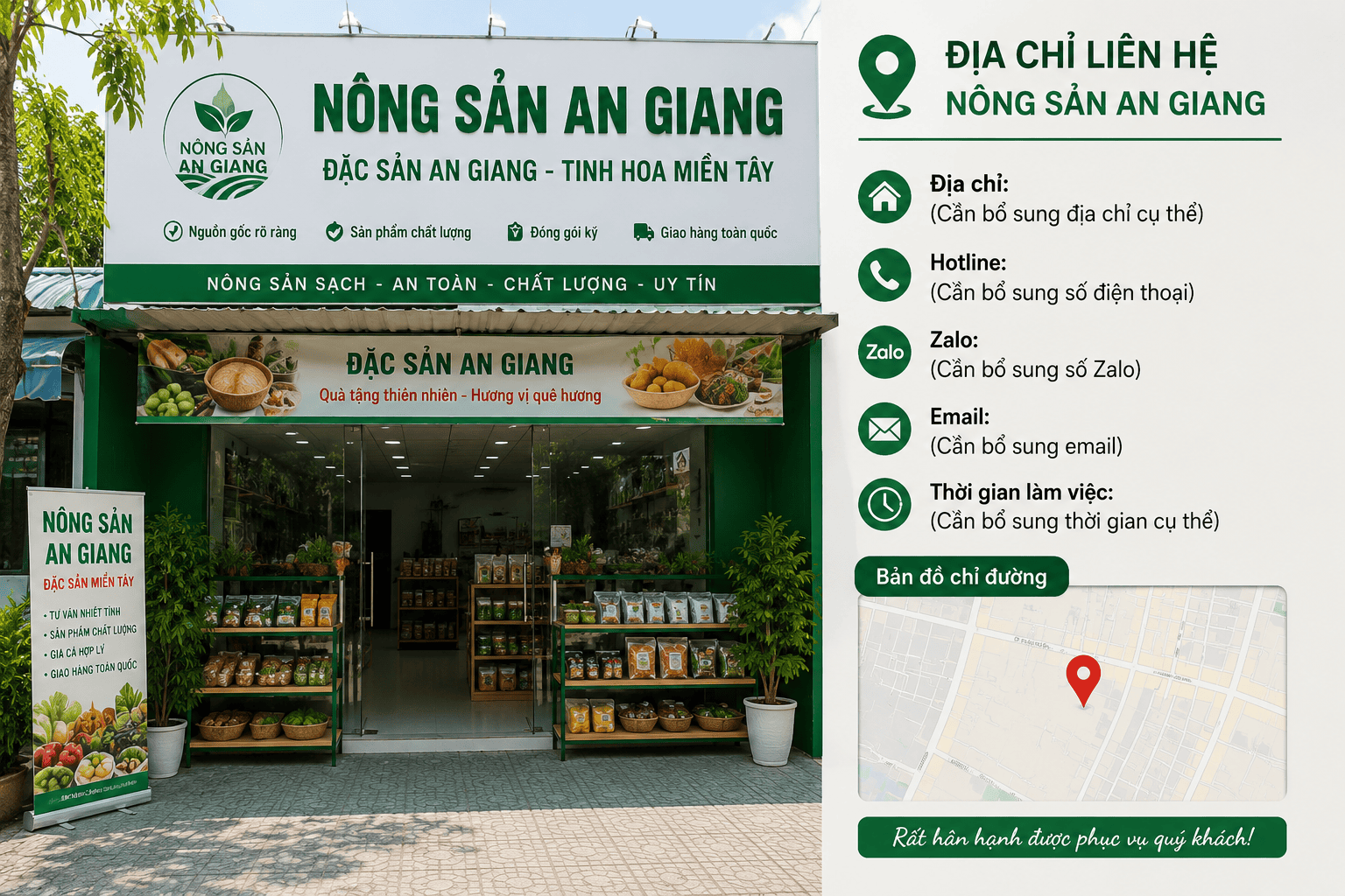 Liên hệ Nông Sản An Giang – Tư vấn sản phẩm và hỗ trợ đặt hàng 2 Địa chỉ liên hệ Nông Sản An Giang