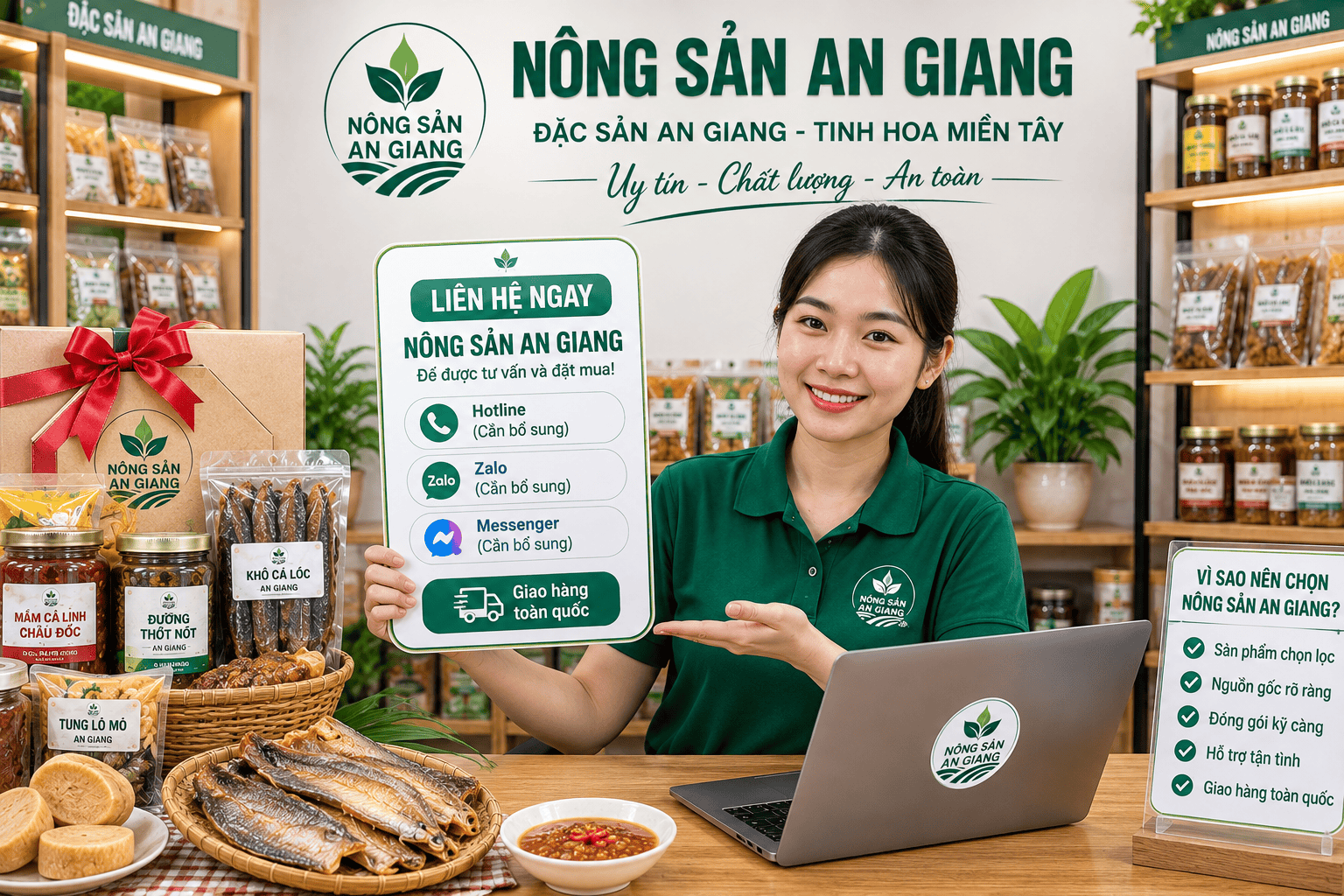 Liên hệ Nông Sản An Giang – Tư vấn sản phẩm và hỗ trợ đặt hàng 4 Đơn hàng Nông Sản An Giang chuẩn bị giao đến khách hàng