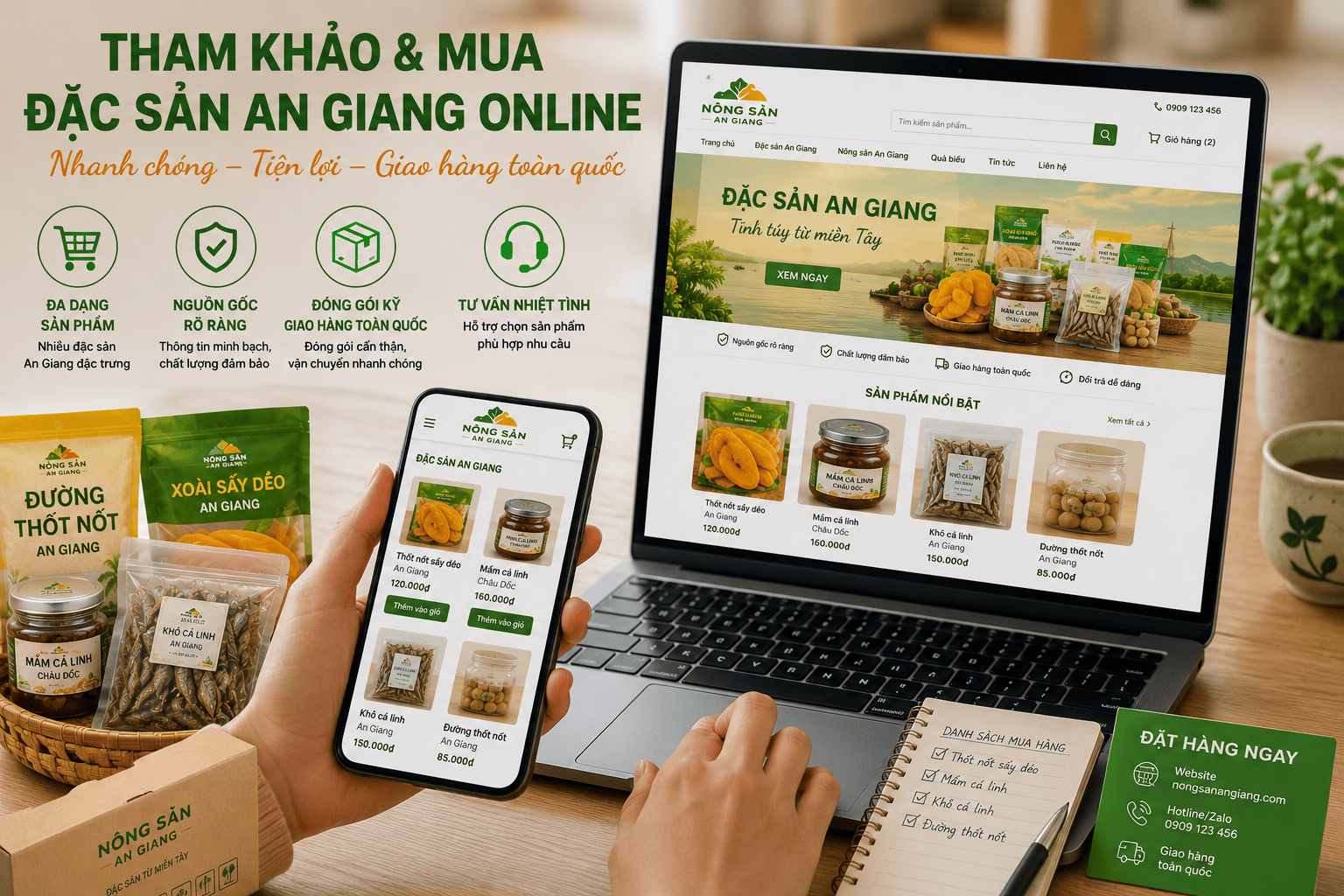 Tham khảo và mua đặc sản An Giang online