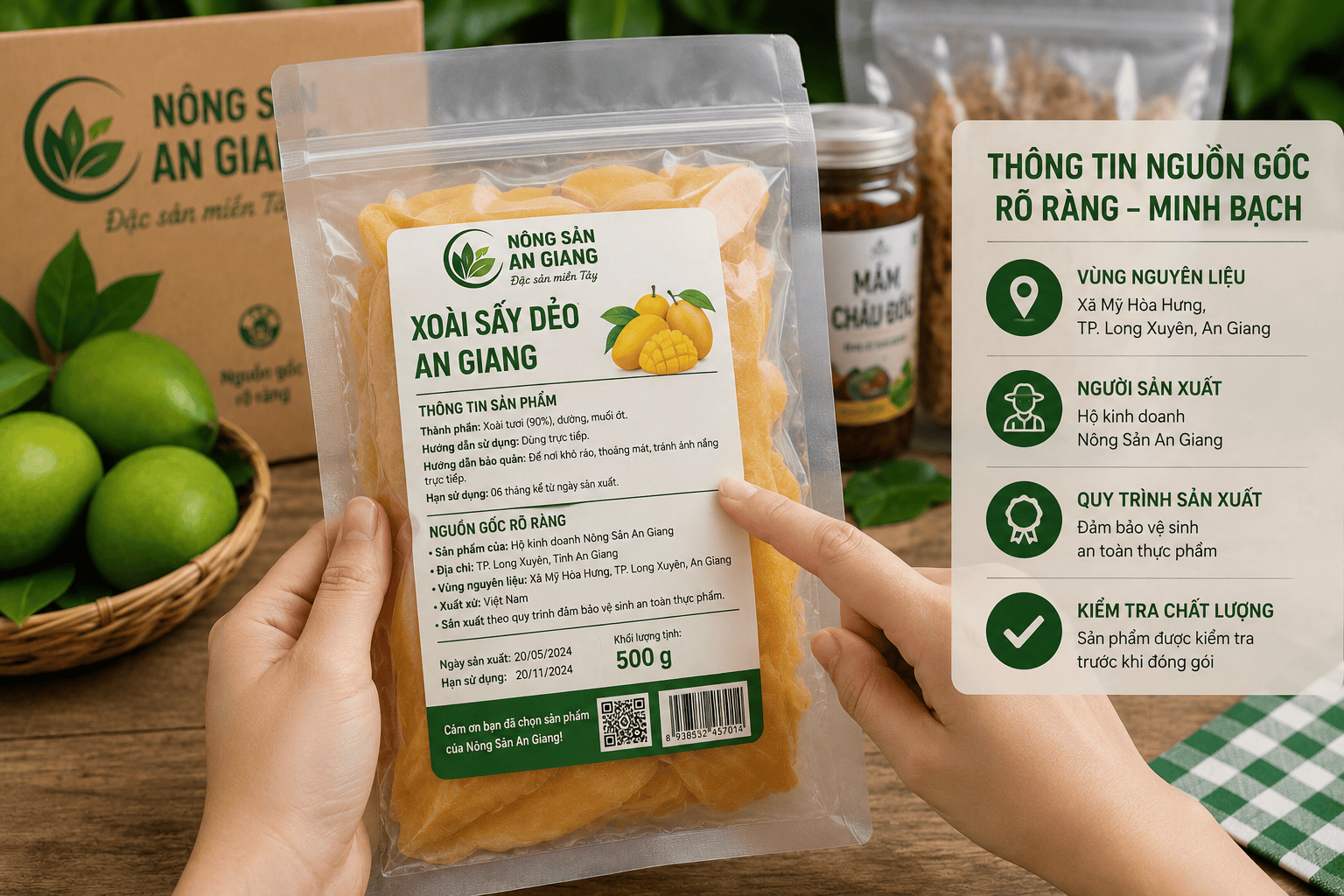 Thông tin nguồn gốc sản phẩm nông sản An Giang