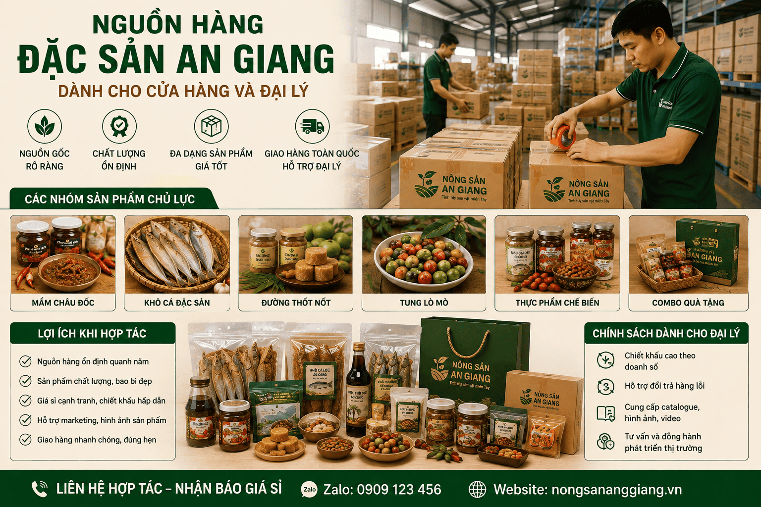 Catalogue đặc sản An Giang dành cho cửa hàng, đại lý và đối tác 2 Nguồn hàng đặc sản An Giang dành cho cửa hàng và đại lý
