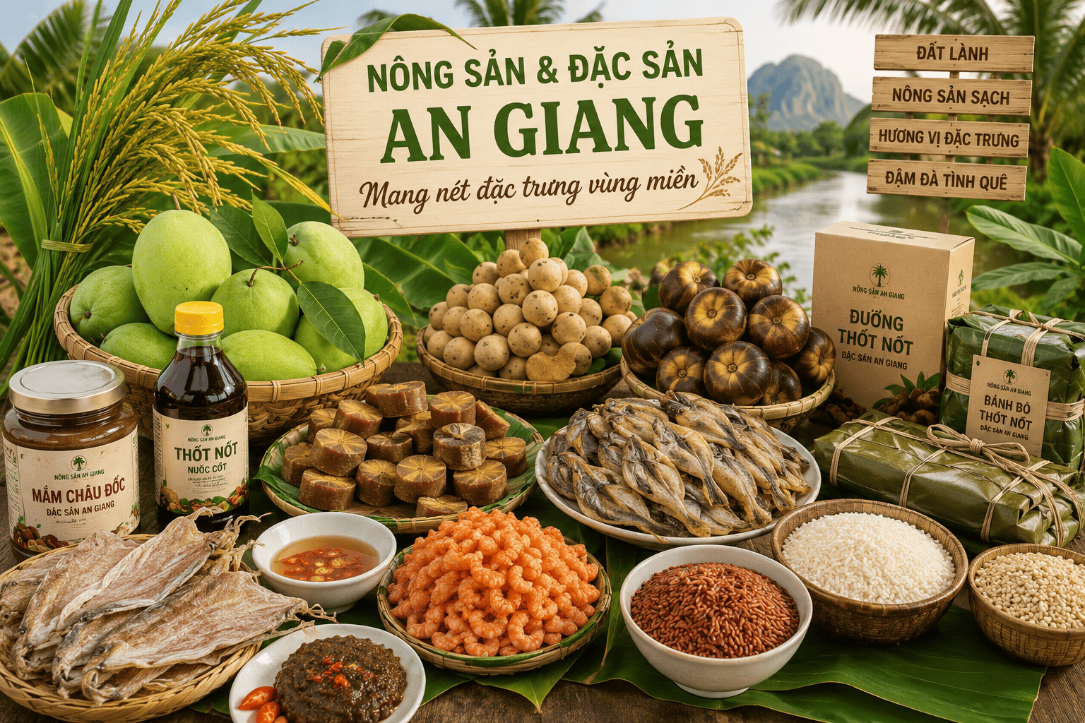 Câu chuyện Nông Sản An Giang – Từ sản vật địa phương đến lựa chọn cho mỗi gia đình 8 Nông sản và đặc sản An Giang mang nét đặc trưng vùng miền