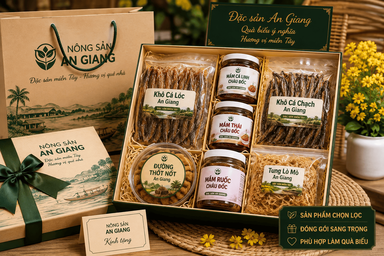Giới thiệu Nông Sản An Giang – Đặc sản miền Tây gần gũi trong từng sản phẩm 3 Đặc sản An Giang đóng gói phù hợp làm quà biếu