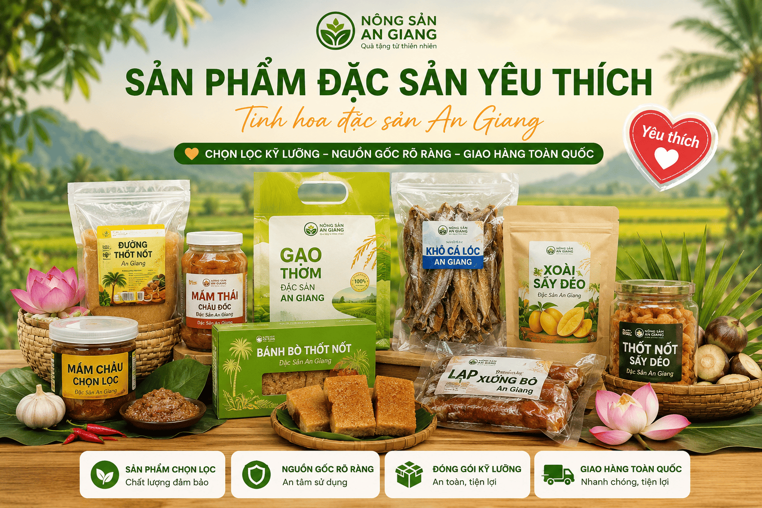 Sản Phẩm Đặc Sản Yêu Thích – Gợi Ý Đặc Sản An Giang Dễ Chọn Mua 1 Sản phẩm đặc sản yêu thích tại Nông Sản An Giang