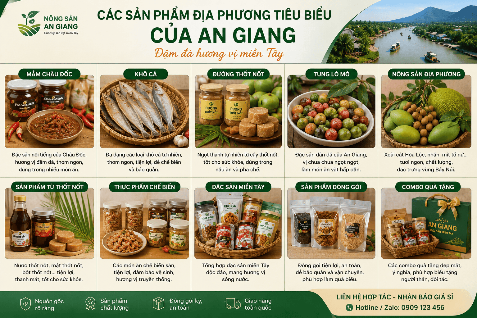 Các sản phẩm địa phương tiêu biểu của An Giang
