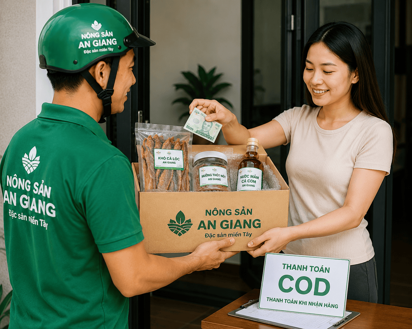 Thanh toán COD khi nhận đặc sản An Giang