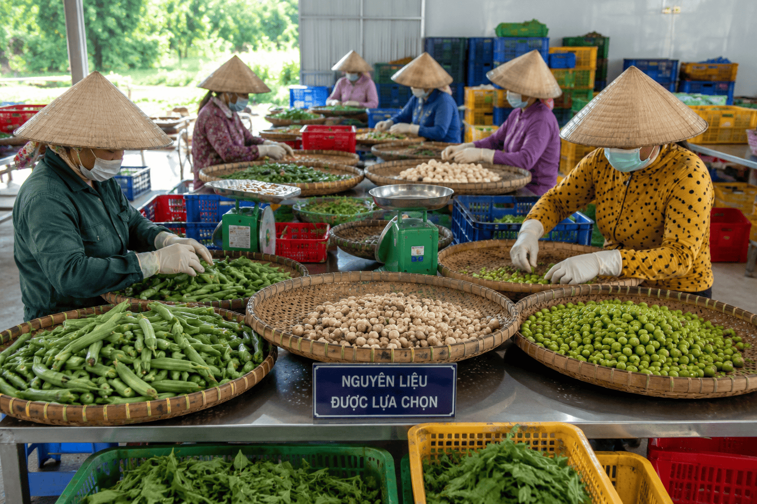Vùng nguyên liệu An Giang – Nơi tạo nên những sản vật đặc trưng miền Tây 5 Thu hoạch và lựa chọn nguyên liệu nông sản tại An Giang