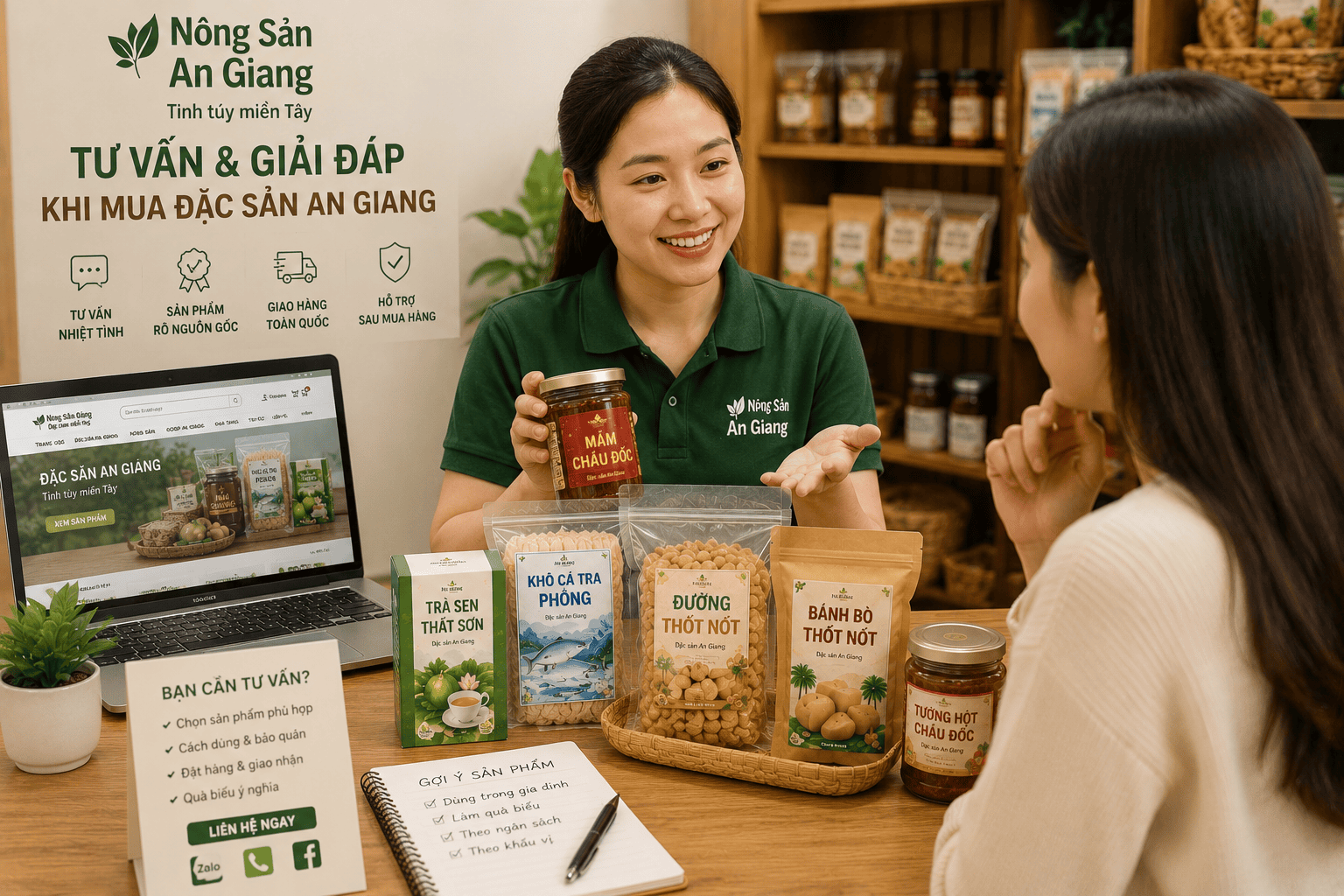 Tư vấn và giải đáp khi mua đặc sản An Giang