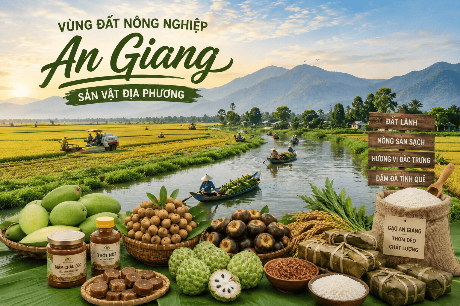 Vùng đất nông nghiệp An Giang và sản vật địa phương